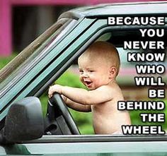 Baby Driving Car