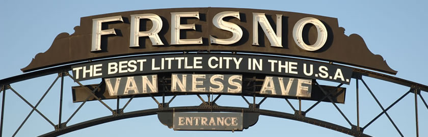 Sign in Downtown Fresno, CA