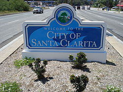 Sign of City of Santa Clarita