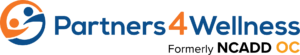 blue and orange logo for Partners for Wellness